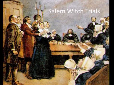Special presentation on the salem witch trials